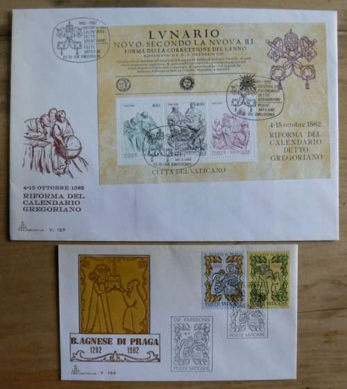 1982 Vatican lot of 6 FDCs `CAPITOLIUM`