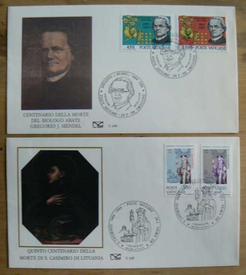 1984 & 1985 Vatican lot of 6 FDCs `NUOVE CAPITOLIUM`