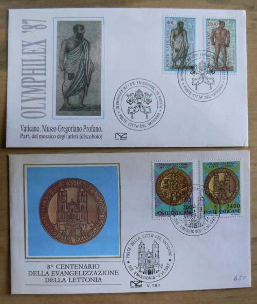 1987 Vatican lot of 4 FDCs `NUOVE CAPITOLIUM`