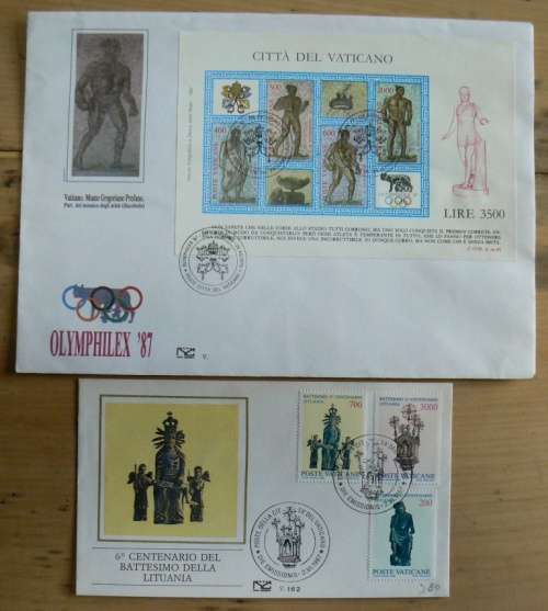 1987 Vatican lot of 4 FDCs `NUOVE CAPITOLIUM`