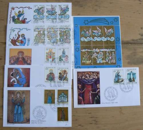 1988 Vatican lot of 7 FDCs `CAPITOLIUM`