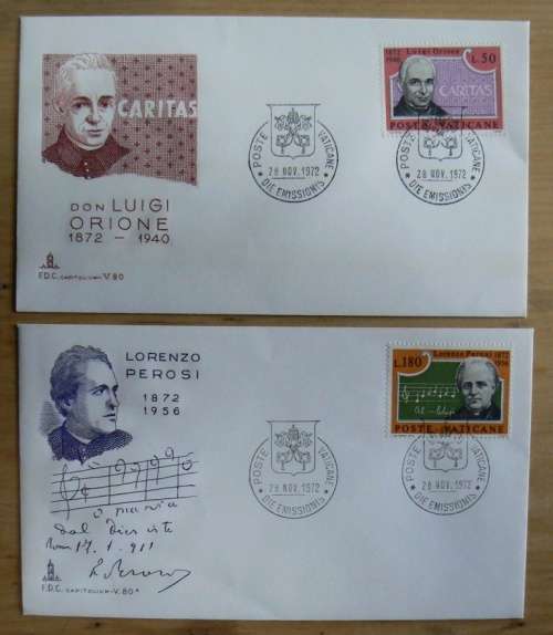 1972 Vatican lot of 7 FDCs `CAPITOLIUM`