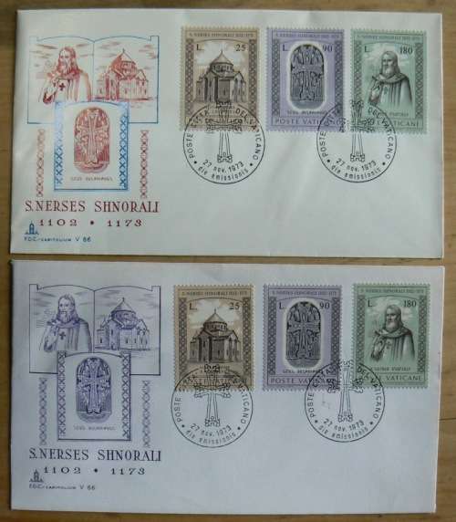1973 Vatican lot of 10 FDCs `CAPITOLIUM`