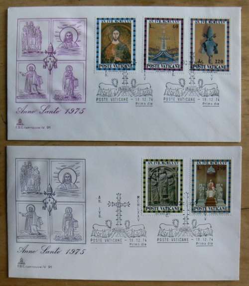 1974 Vatican lot of 11 FDCs `CAPITOLIUM`