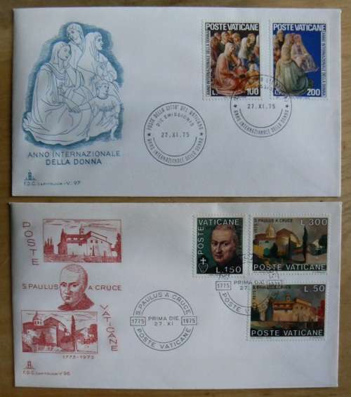 1975 Vatican lot of 8 FDCs `CAPITOLIUM`