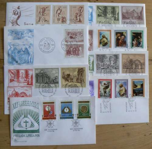 1976 Vatican lot of 8 FDCs `CAPITOLIUM`