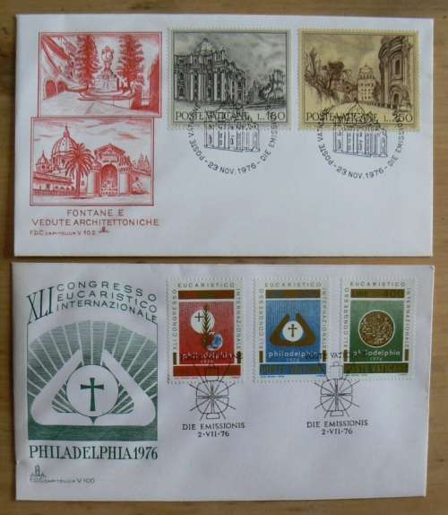 1976 Vatican lot of 8 FDCs `CAPITOLIUM`