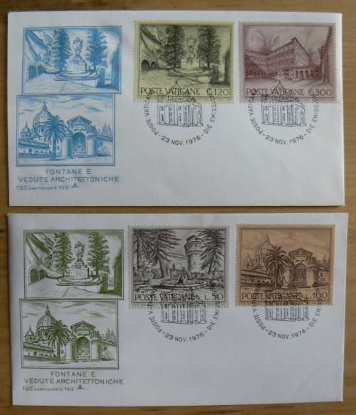 1976 Vatican lot of 8 FDCs `CAPITOLIUM`