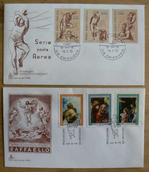 1976 Vatican lot of 8 FDCs `CAPITOLIUM`