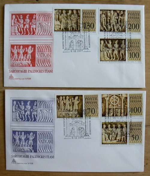 1977 Vatican lot of 9 FDCs `CAPITOLIUM`