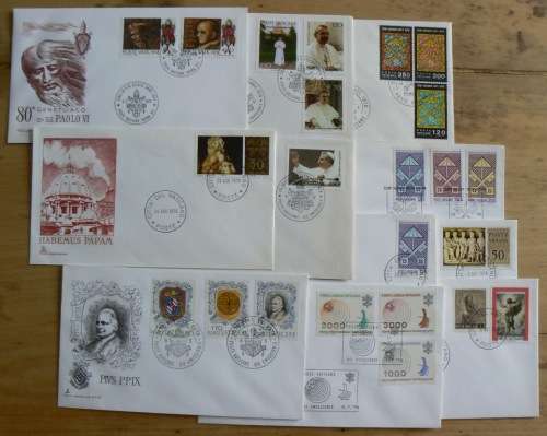 1978 Vatican lot of 11 FDCs `CAPITOLIUM`