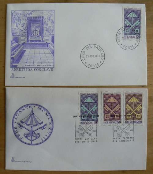 1978 Vatican lot of 11 FDCs `CAPITOLIUM`