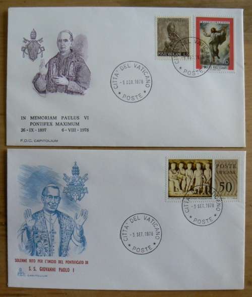 1978 Vatican lot of 11 FDCs `CAPITOLIUM`