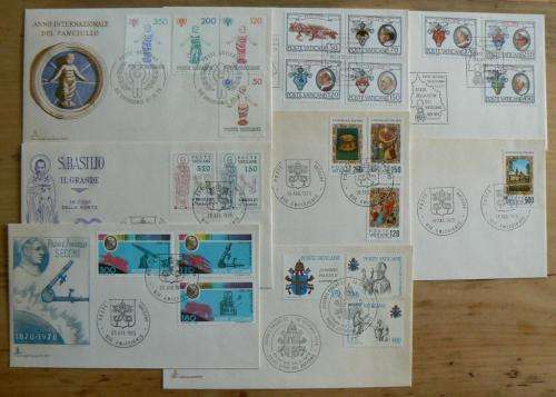 1979 Vatican lot of 8 FDCs `CAPITOLIUM`