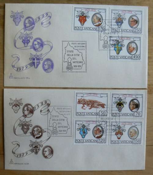 1979 Vatican lot of 8 FDCs `CAPITOLIUM`
