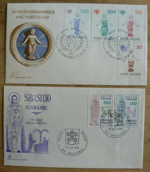 1979 Vatican lot of 8 FDCs `CAPITOLIUM`