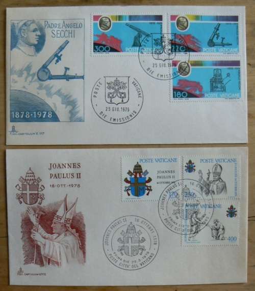 1979 Vatican lot of 8 FDCs `CAPITOLIUM`