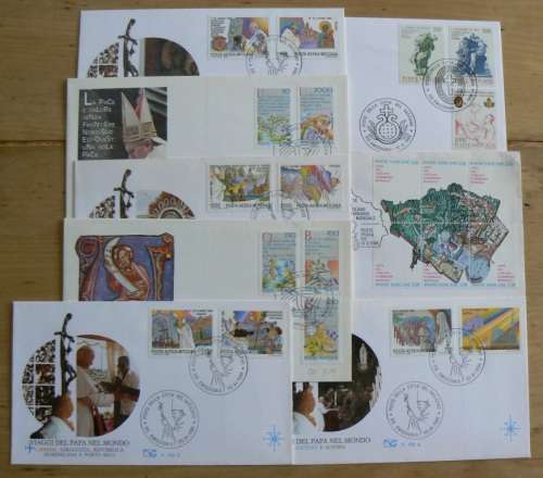 1986 Vatican lot of 8 FDCs `NUOVE CAPITOLIUM`
