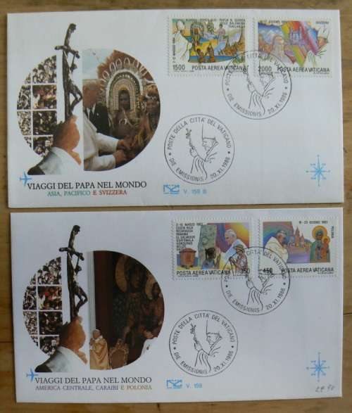 1986 Vatican lot of 8 FDCs `NUOVE CAPITOLIUM`