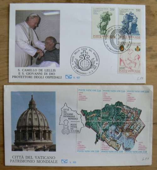 1986 Vatican lot of 8 FDCs `NUOVE CAPITOLIUM`