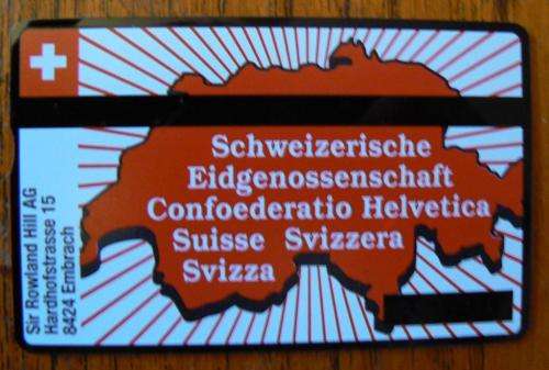 Switzerland collectible Wilhelm Tell 5 Fr phone card with CoA 1995