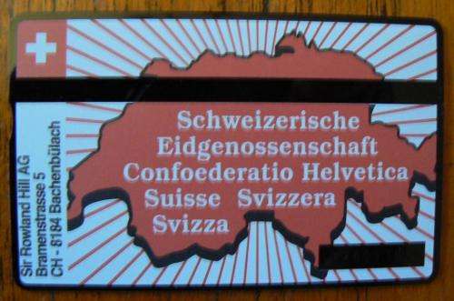 Switzerland collectible Wilhelm Tell 3 Fr phone card with CoA 1993 - only 1 500 made