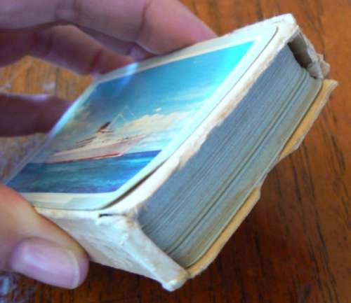 Pack of vintage Transvaal Castle (Union Castle) line playing cards, complete