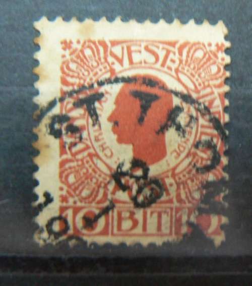 1905 Danish West Indies 10 Bit, used