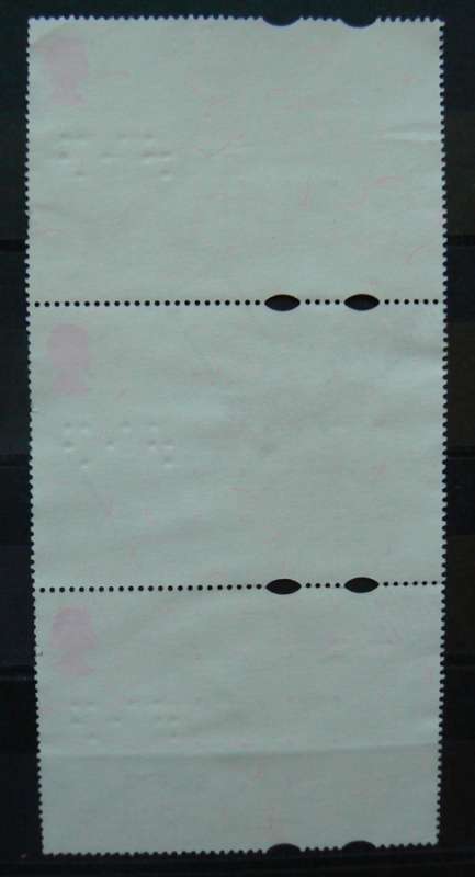 1993 Britain Britannia £10 strip of 3, used