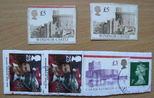 Britain lot of 43 used castle types 1992-1995 - see listing for details