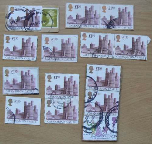 Britain lot of 43 used castle types 1992-1995 - see listing for details