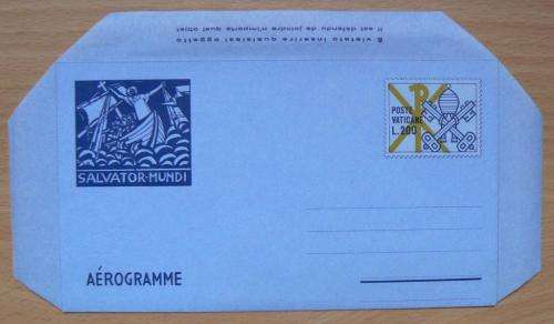 Vatican lot of 7 aerogrammes 1978-1984 - one not cancelled
