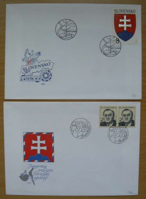 Slovakia 1993 lot of 11 covers - first ones after dissolution of Czechoslovakia