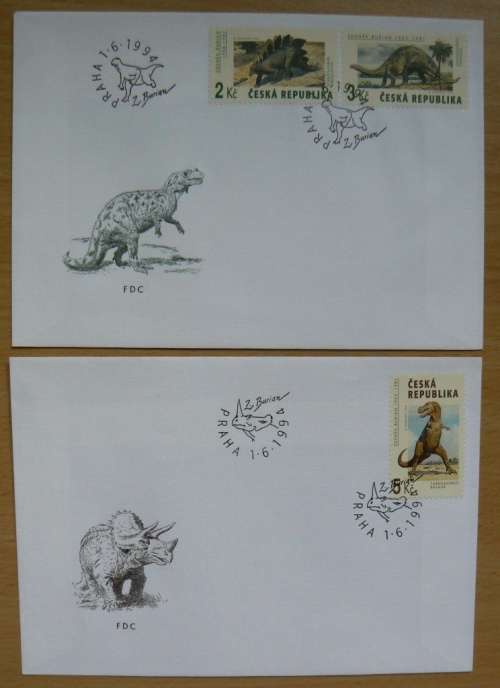 Czech Republic 1993 & 1994 lot of 38 covers - first after dissolution of Czechoslovakia