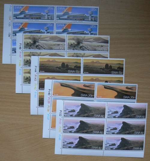 SWA lot of 47 MNH control blocks - CV R600