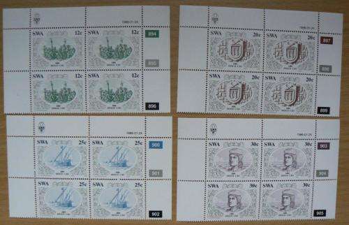 SWA lot of 47 MNH control blocks - CV R600