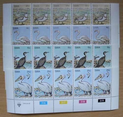 SWA lot of 47 MNH control blocks - CV R600
