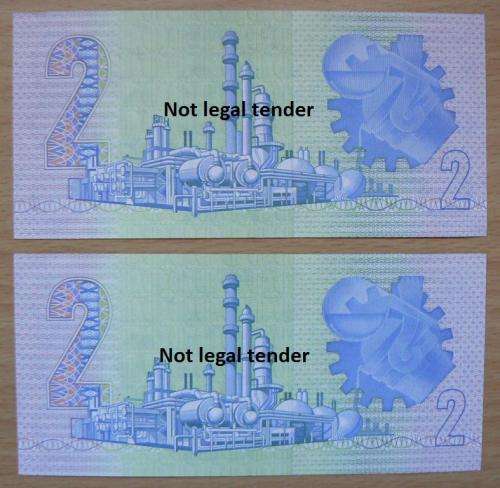Pair of G de Kock 3rd Issue R2 notes - UNC, in sequence - FU
