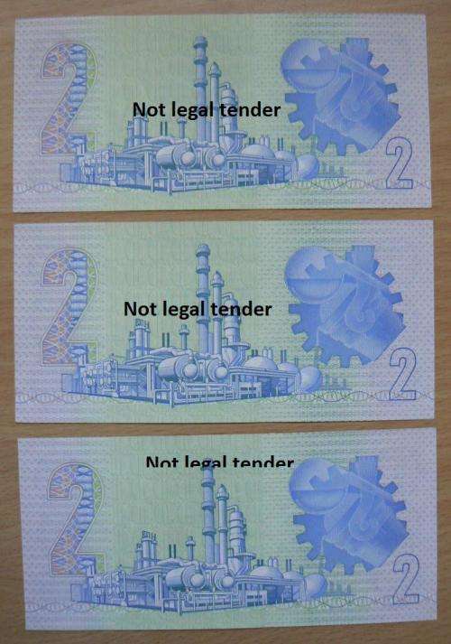 Lot of 3 G de Kock 3rd Issue R2 notes - UNC, 2 in sequence - GF