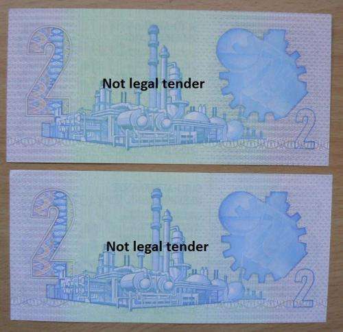 Pair of G de Kock 2nd Issue R2 notes - UNC, A5 & AG
