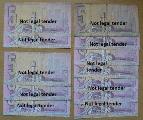 Lot of 12 Stals R5 notes used - one pair in sequence