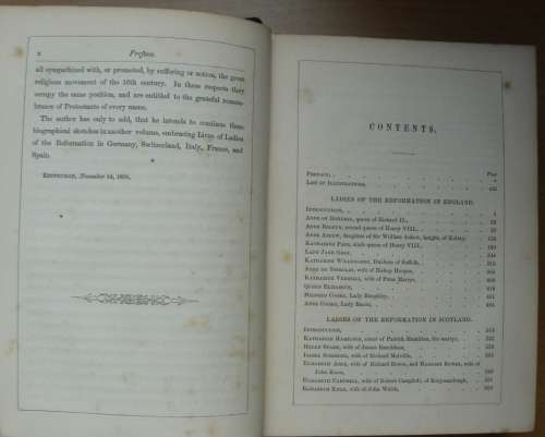 Rare 1st edition 1855 Ladies of the Reformation by Rev. James Anderson, Blackie & Son