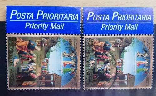 Vatican City lot of 24 officially cancelled unused stamps 1993 to 2002
