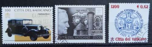 Vatican City lot of 24 officially cancelled unused stamps 1993 to 2002