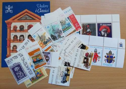 Vatican City 1997 full set of MNH stamps, CV R950 - see listing for details