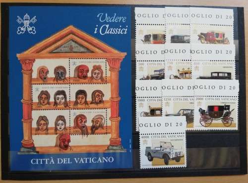 Vatican City 1997 full set of MNH stamps, CV R950 - see listing for details