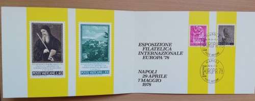 Vatican City pair of special cancelled folders Riccione 1979 and Napoli 1978