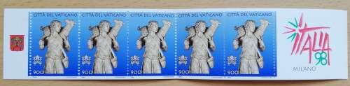 1998 Vatican City Philleletic Exhibition Italy minisheet and booklet of 5 stamps