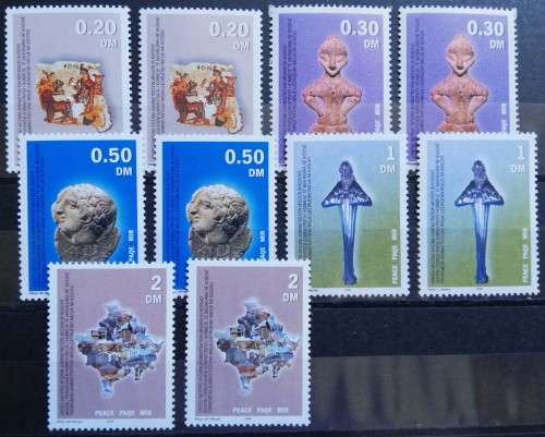 Kosovo UN peace 2000 full set of 5 MNH stamps