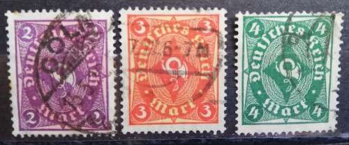 1921 Germany 2, 3, 4 Mark - used, CV R530